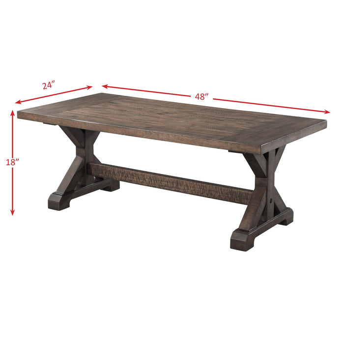 Finn Trestle Coffee Table - Faith Furniture (Manhattan, KS)