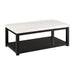 Marcello White Marble Rectangle Coffee Table - Faith Furniture (Manhattan, KS)