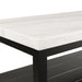 Marcello White Marble Rectangle Coffee Table - Faith Furniture (Manhattan, KS)