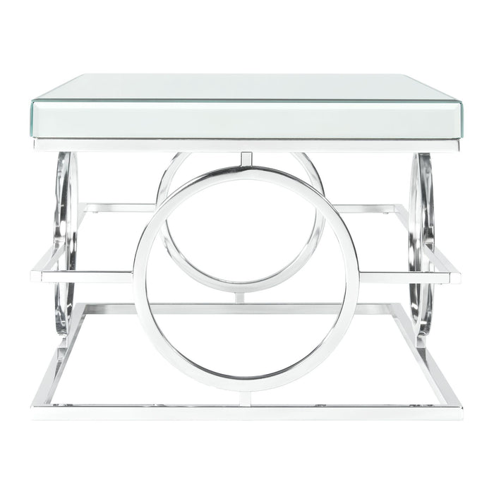Pearl Rectangle Mirrored Coffee Table - Faith Furniture (Manhattan, KS)