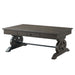 Stone Coffee Table w/ PU Base - Faith Furniture (Manhattan, KS)