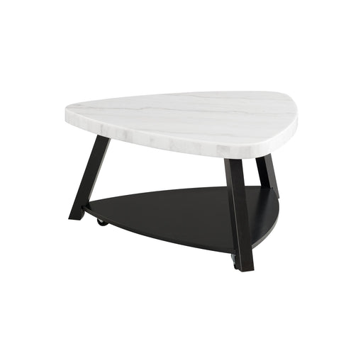 Trinity White Marble Top Coffee Table - Faith Furniture (Manhattan, KS)