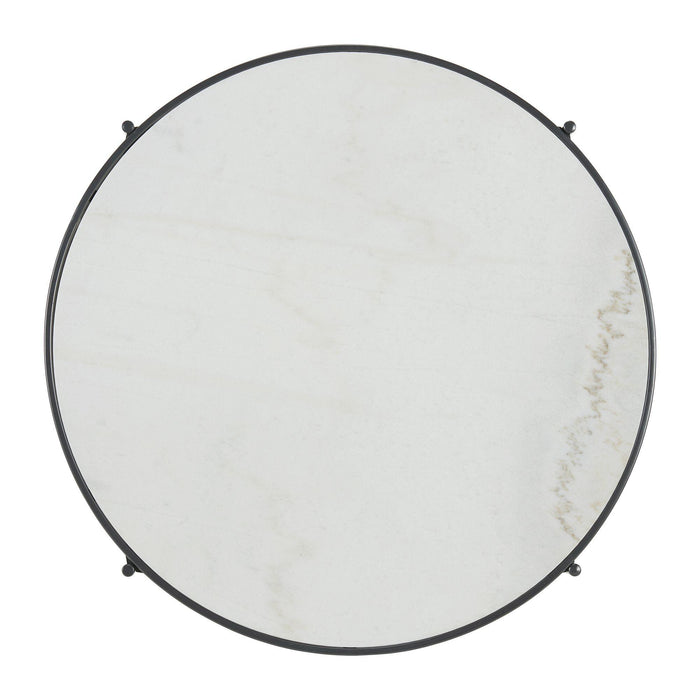 Vienna Round Coffee Table with Marble Top - Faith Furniture (Manhattan, KS)