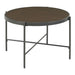Vienna Round Coffee Table with Wooden Top - Faith Furniture (Manhattan, KS)