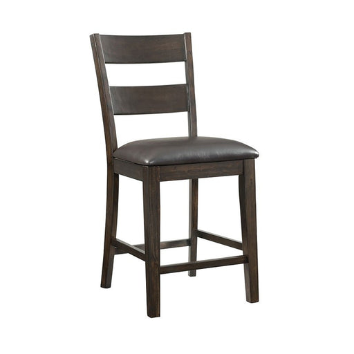 Elements International Mango Counter Height Side Chair (Set of 2) in Dark Brown image