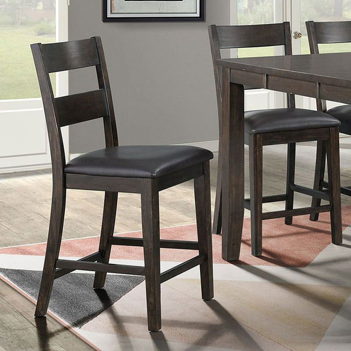 Elements International Mango Counter Height Side Chair (Set of 2) in Dark Brown - Faith Furniture (Manhattan, KS)