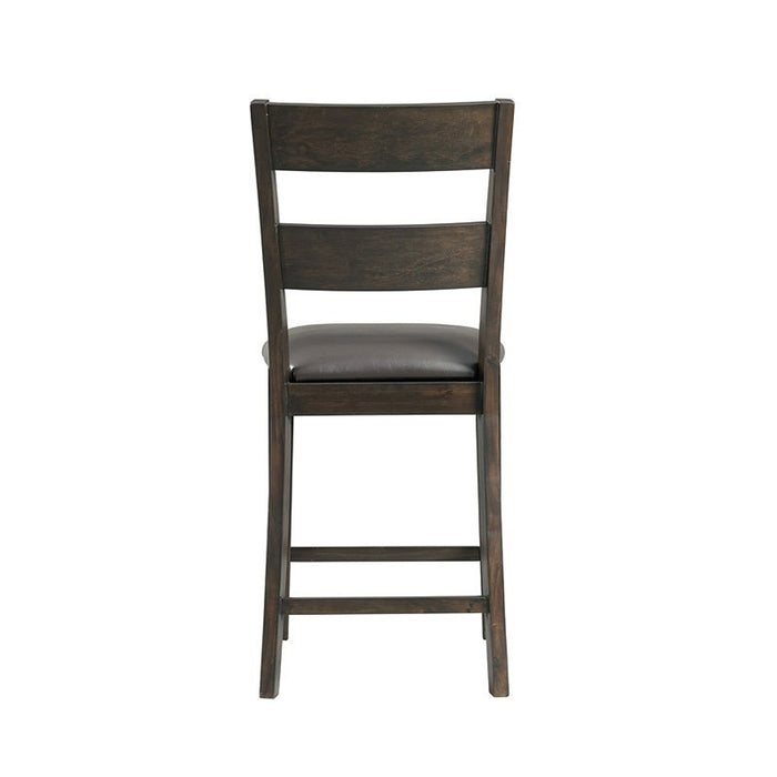 Elements International Mango Counter Height Side Chair (Set of 2) in Dark Brown - Faith Furniture (Manhattan, KS)