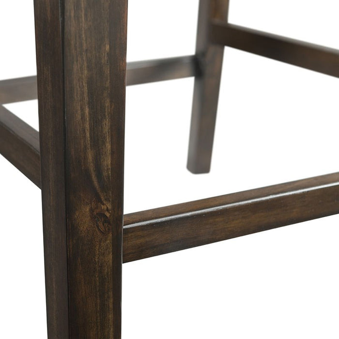Elements International Mango Counter Height Side Chair (Set of 2) in Dark Brown - Faith Furniture (Manhattan, KS)