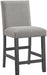 Elements International Seneca Counter Height Dining Chair (Set of 2) in Grey - Faith Furniture (Manhattan, KS)