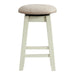 Elements International Stone 24 Inch Counter Height Stool (Set of 2) in White - Faith Furniture (Manhattan, KS)