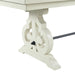 Elements International Stone Counter Height Dining Table in WhiteC - Faith Furniture (Manhattan, KS)