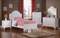 Elements International Jesse 3 Drawers Desk in White - Faith Furniture (Manhattan, KS)