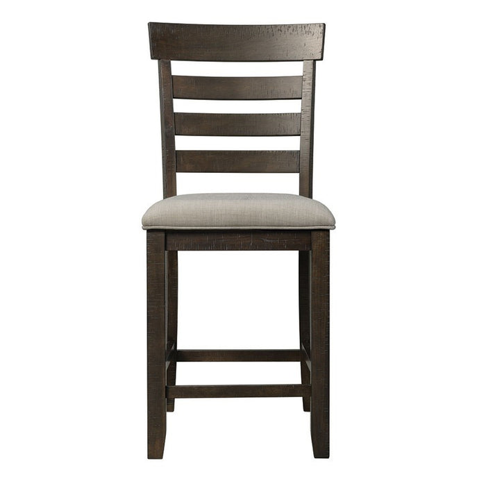 Elements International Colorado Counter Height Chair in Charcoal - Faith Furniture (Manhattan, KS)