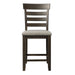 Elements International Colorado Counter Height Chair in Charcoal - Faith Furniture (Manhattan, KS)