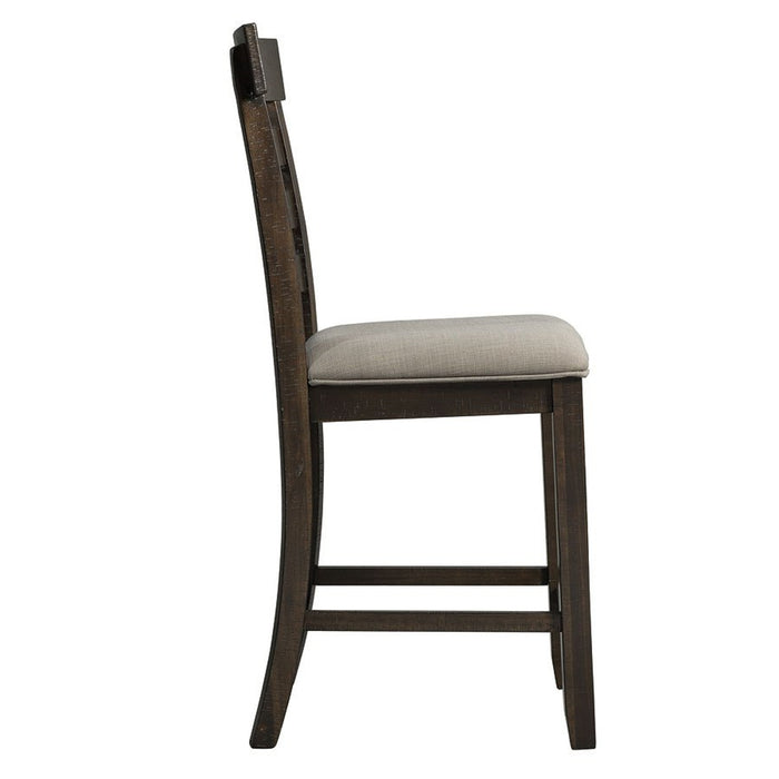 Elements International Colorado Counter Height Chair in Charcoal - Faith Furniture (Manhattan, KS)
