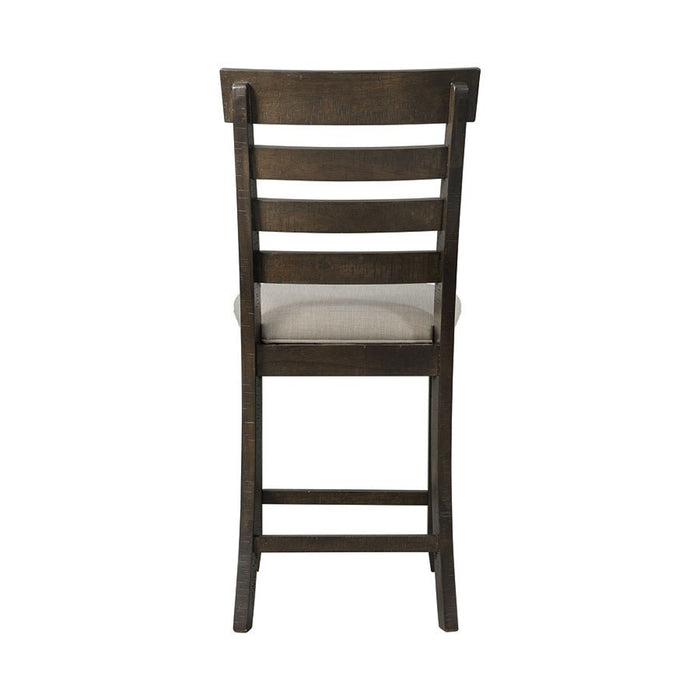Elements International Colorado Counter Height Chair in Charcoal - Faith Furniture (Manhattan, KS)
