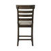 Elements International Colorado Counter Height Chair in Charcoal - Faith Furniture (Manhattan, KS)