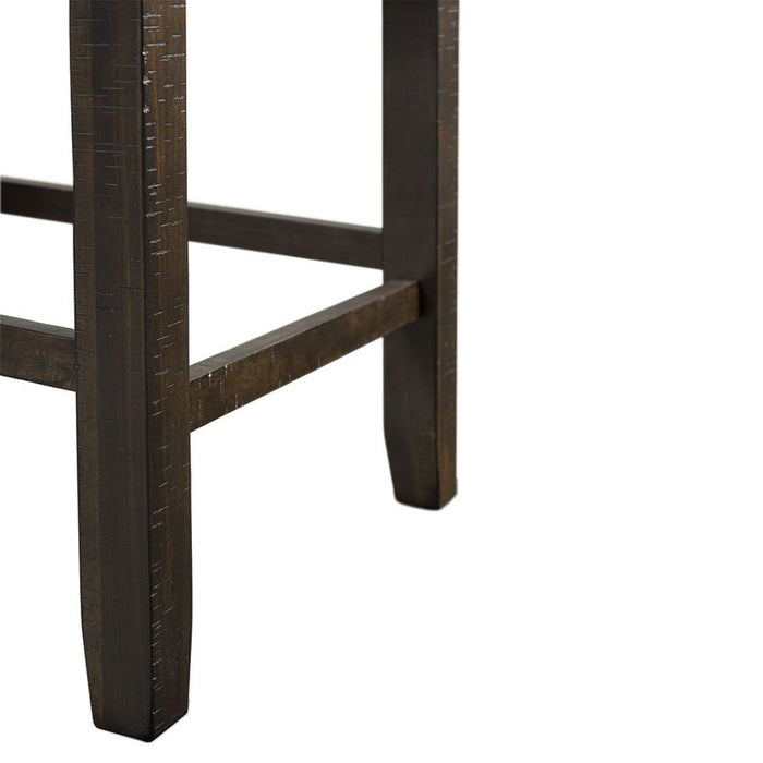 Elements International Colorado Counter Height Chair in Charcoal - Faith Furniture (Manhattan, KS)