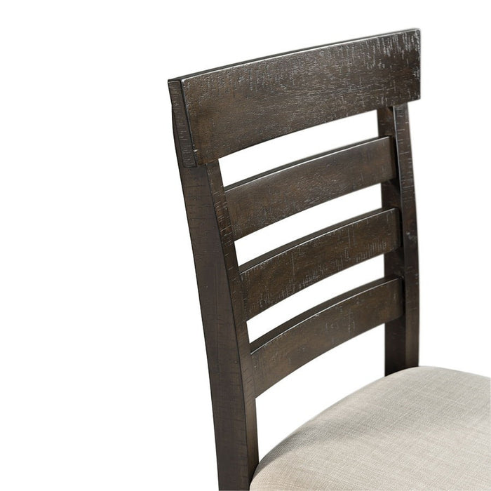 Elements International Colorado Counter Height Chair in Charcoal - Faith Furniture (Manhattan, KS)