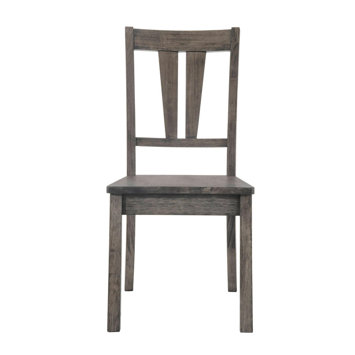Nathan Fan Back Chair w. Wooden Seat of 2 - Faith Furniture (Manhattan, KS)