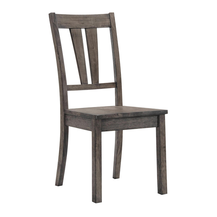 Nathan Fan Back Chair w. Wooden Seat of 2 - Faith Furniture (Manhattan, KS)