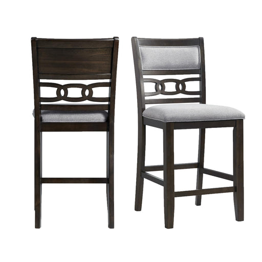 Amherst Counter Height Side Chair Set in Walnut of 2 - Faith Furniture (Manhattan, KS)