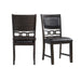 Amherst Standard Height Faux Leather Side Chair Set in Walnut of 2 - Faith Furniture (Manhattan, KS)