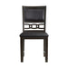 Amherst Standard Height Faux Leather Side Chair Set in Walnut of 2 - Faith Furniture (Manhattan, KS)