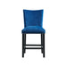 Francesca Blue Velvet Counter Height Chair Set of 2 - Faith Furniture (Manhattan, KS)