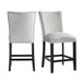Francesca Gray Velvet Counter Height Chair Set of 2 - Faith Furniture (Manhattan, KS)