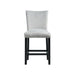Francesca Gray Velvet Counter Height Chair Set of 2 - Faith Furniture (Manhattan, KS)