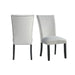 Francesca Gray Velvet Side Chair set of 2 - Faith Furniture (Manhattan, KS)
