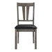 Nathan Fan Back Chair w. PU Seat of 2 - Faith Furniture (Manhattan, KS)