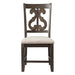 Stone Wooden Swirl Back Side Chair Set of 2 - Faith Furniture (Manhattan, KS)