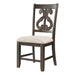 Stone Wooden Swirl Back Side Chair Set of 2 - Faith Furniture (Manhattan, KS)