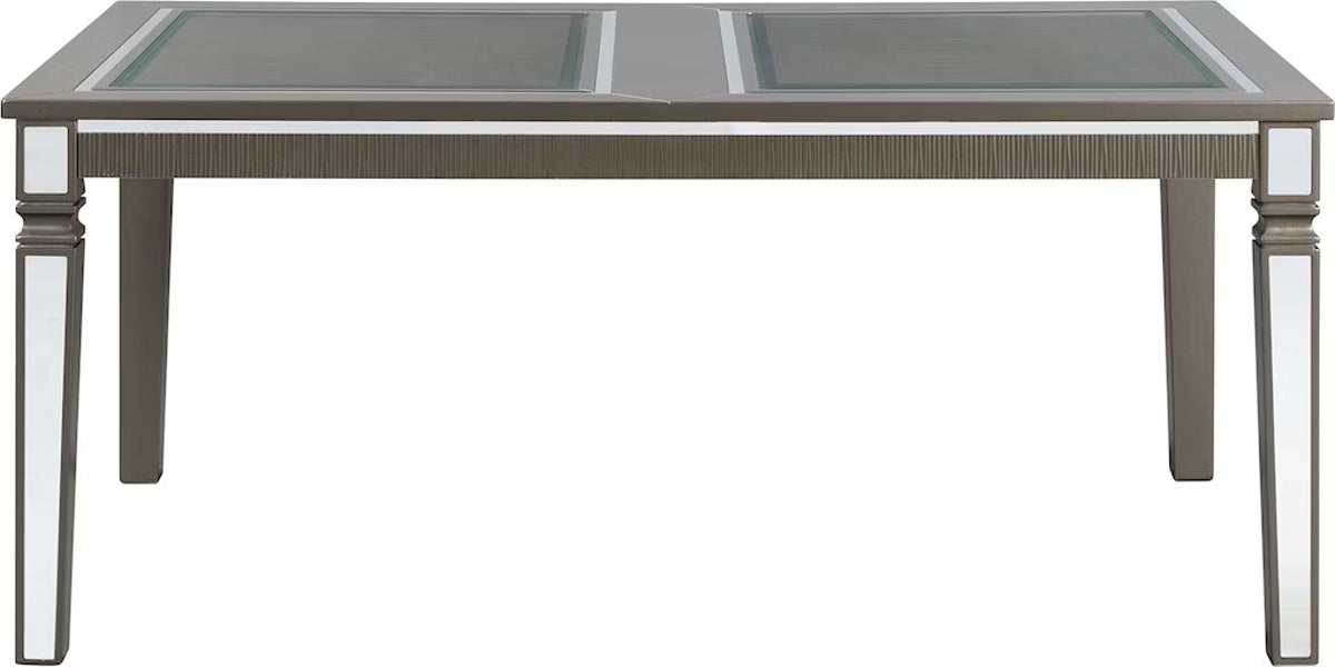 Elements International 14.5 Dining Table in Dark Champagne - Faith Furniture (Manhattan, KS)