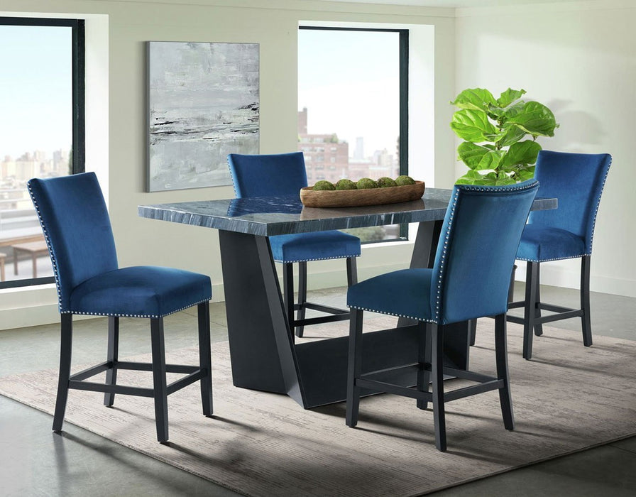 Elements International Beckley Counter Height Table in DarkC - Faith Furniture (Manhattan, KS)