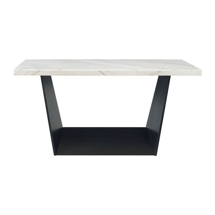 Elements International Beckley Counter Height Table in WhiteC - Faith Furniture (Manhattan, KS)