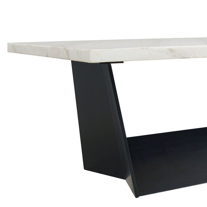 Elements International Beckley Dining Table in WhiteC - Faith Furniture (Manhattan, KS)