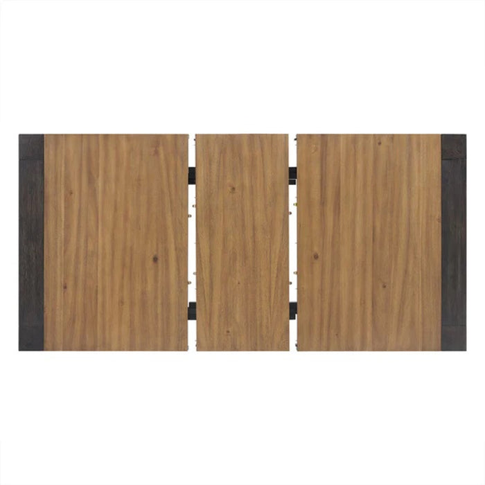 Elements International Breckenridge Dining Table in Black/Oak - Faith Furniture (Manhattan, KS)