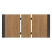 Elements International Breckenridge Dining Table in Black/Oak - Faith Furniture (Manhattan, KS)