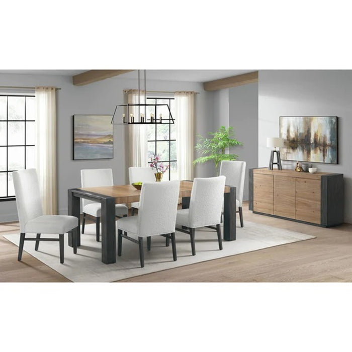 Elements International Breckenridge Dining Table in Black/Oak - Faith Furniture (Manhattan, KS)