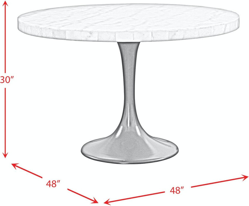 Elements International Celeste Round Dining with Black Base - Faith Furniture (Manhattan, KS)