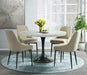 Elements International Celeste Round Dining with Black Base - Faith Furniture (Manhattan, KS)