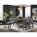 Elements International Collins Dining Table in Weathered Gray - Faith Furniture (Manhattan, KS)