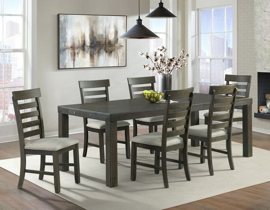 Elements International Colorado Dining Table in Charcoal - Faith Furniture (Manhattan, KS)