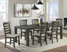 Elements International Colorado Dining Table in Charcoal - Faith Furniture (Manhattan, KS)