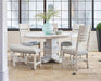 Elements International Condesa Round Dining Table in White - Faith Furniture (Manhattan, KS)