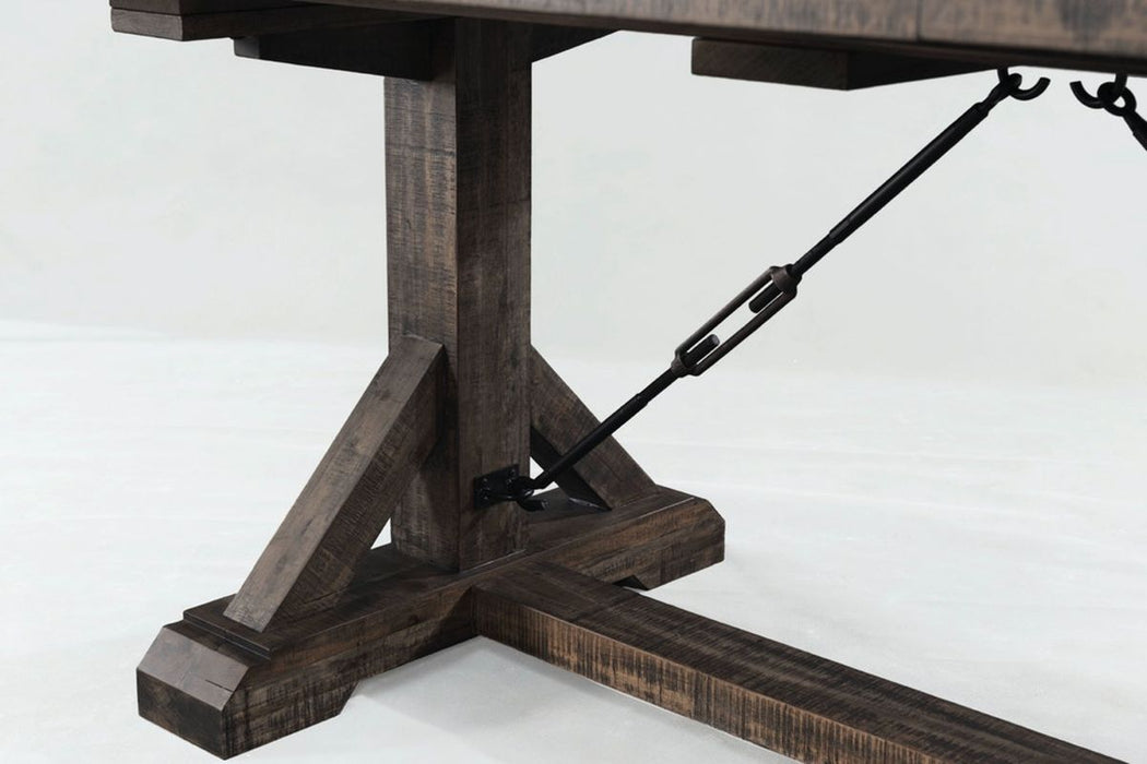 Elements International Finn Rectangular Dining Table in WalnutC - Faith Furniture (Manhattan, KS)