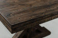 Elements International Finn Rectangular Dining Table in WalnutC - Faith Furniture (Manhattan, KS)